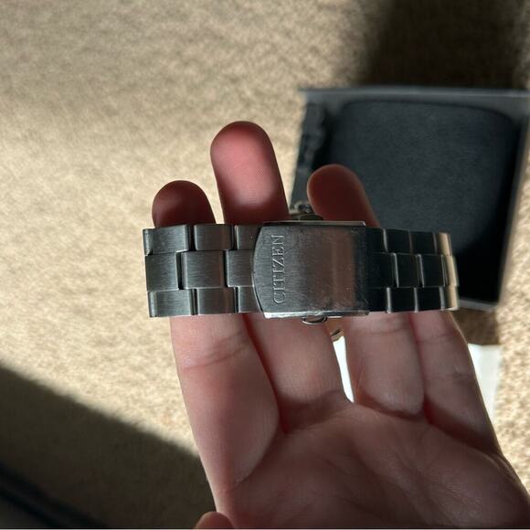 Citizen Eco-Drive Blue Chronograph Watch CA0430-54M - Picture 10 of 12